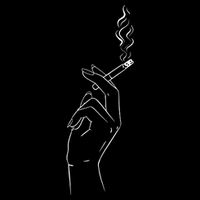 Smoking Hand Zip Tote Bag