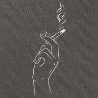 Smoking Hand Cotton Canvas Backpack