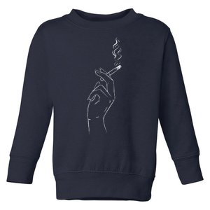 Smoking Hand Toddler Sweatshirt