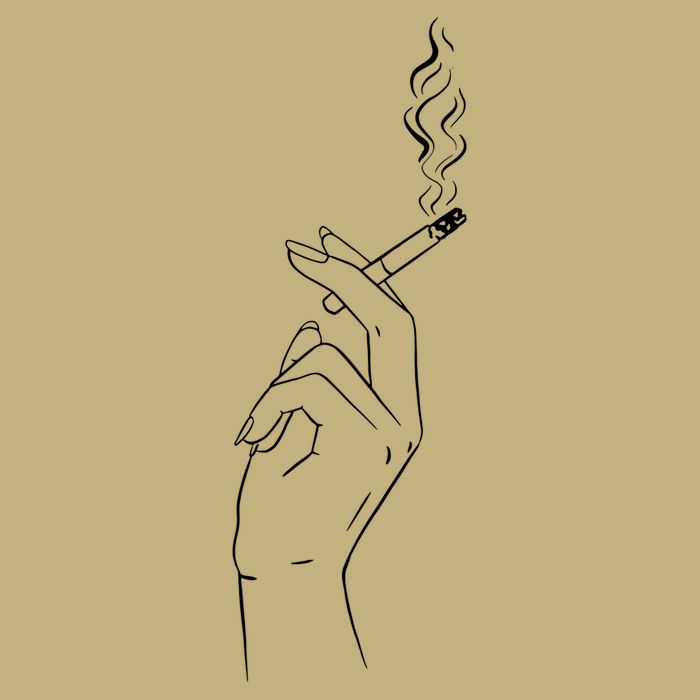 Smoking Hand Button