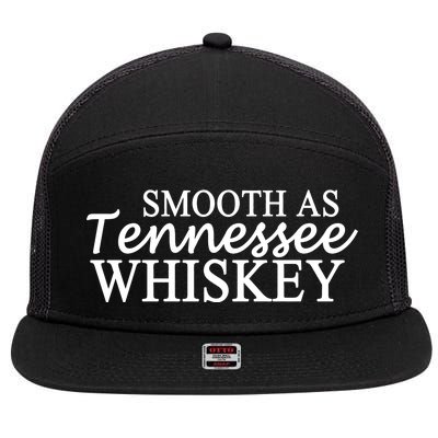 Smooth As Tennessee Whiskey 7 Panel Mesh Trucker Snapback Hat