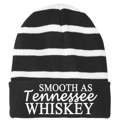 Smooth As Tennessee Whiskey Striped Beanie with Solid Band