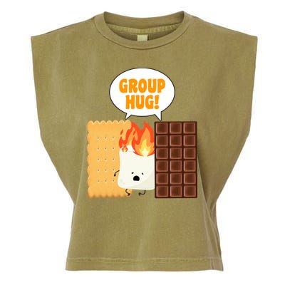 S'mores Group Hug Garment-Dyed Women's Muscle Tee