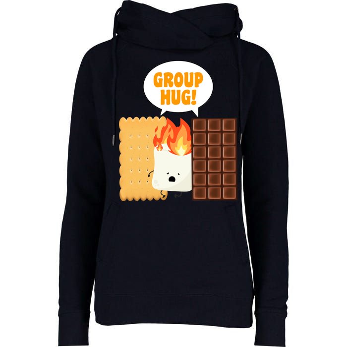 S'mores Group Hug Womens Funnel Neck Pullover Hood