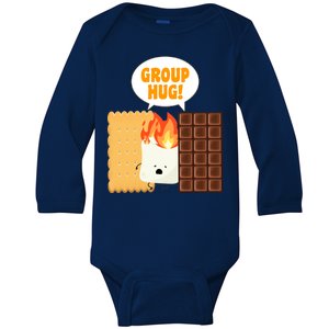 S'mores Group Hug Baby Long Sleeve Bodysuit