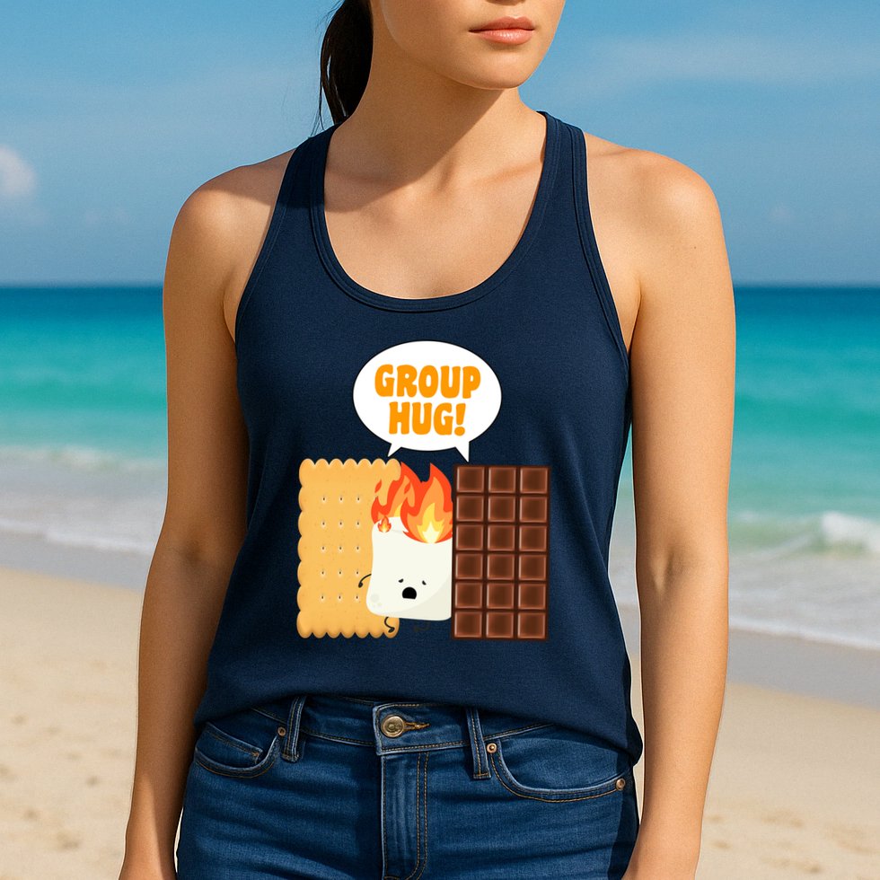S'mores Group Hug Womens Tank Top