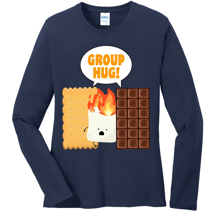 S'mores Group Hug Ladies Long Sleeve Shirt