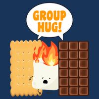 S'mores Group Hug Ladies Long Sleeve Shirt