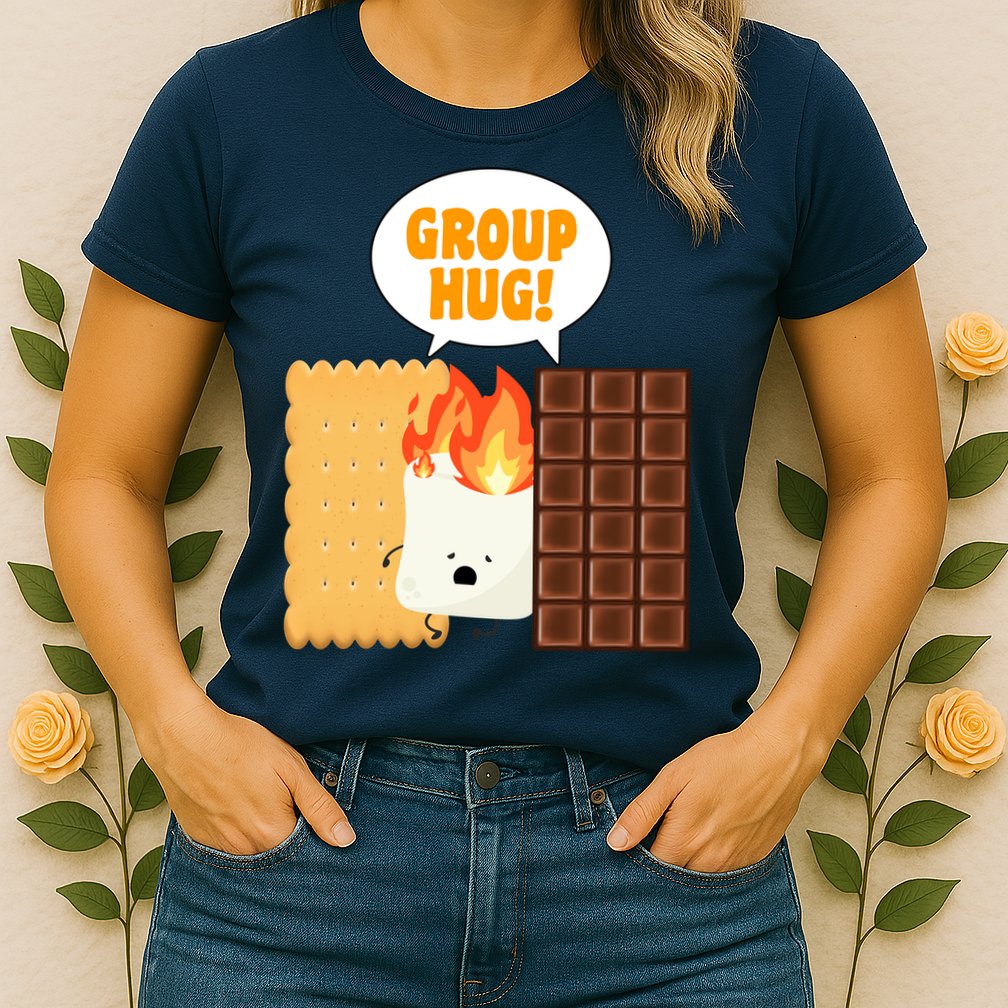 S'mores Group Hug Womens T-Shirt