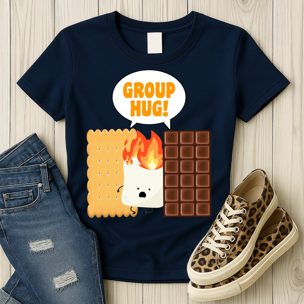 S'mores Group Hug Womens T-Shirt