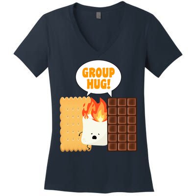 S'mores Group Hug Women's V-Neck T-Shirt