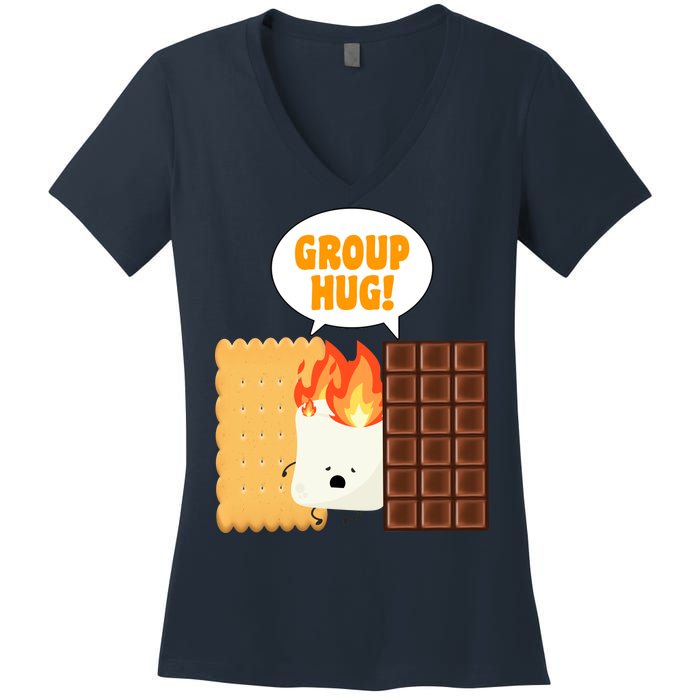 S'mores Group Hug Women's V-Neck T-Shirt