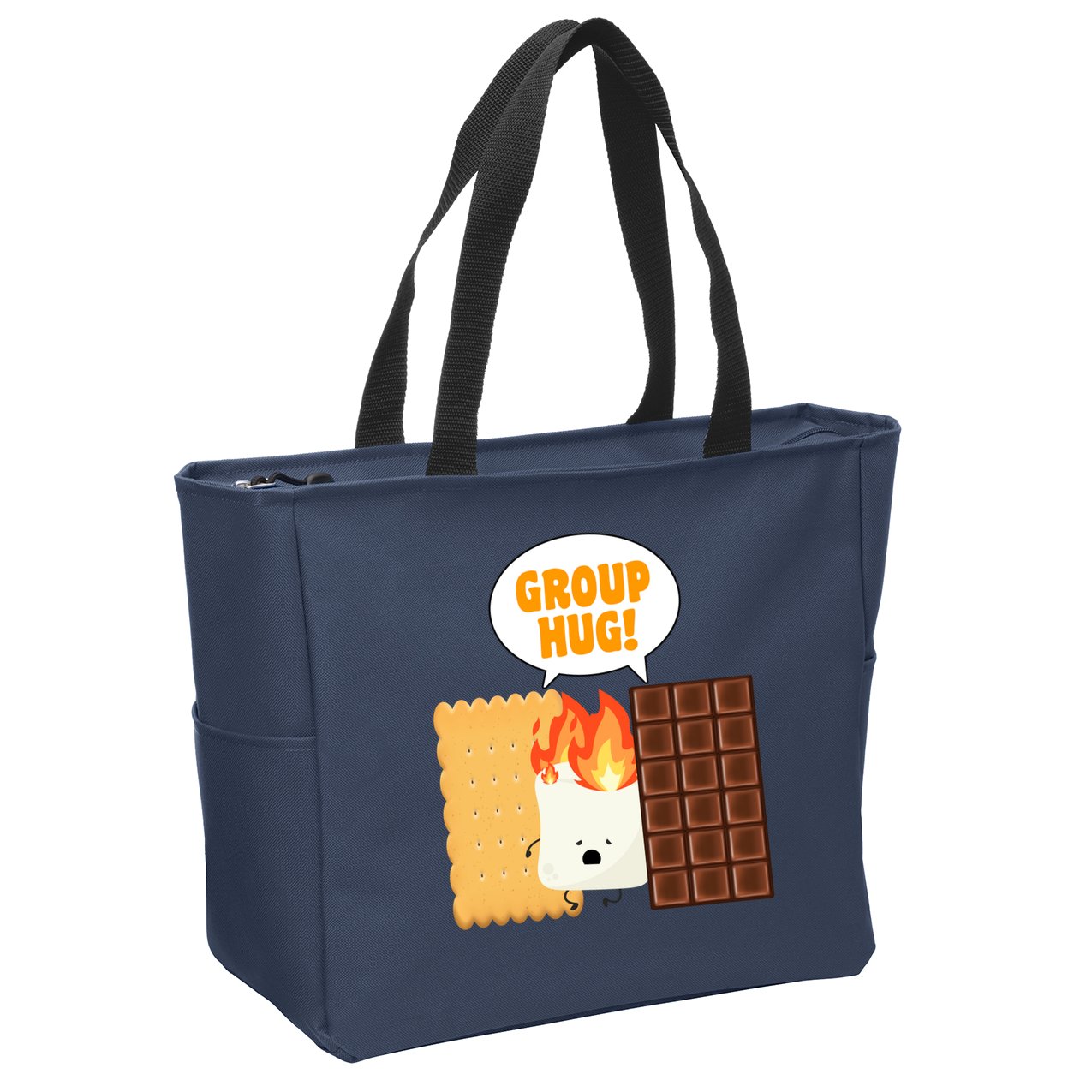 S'mores Group Hug Zip Tote Bag