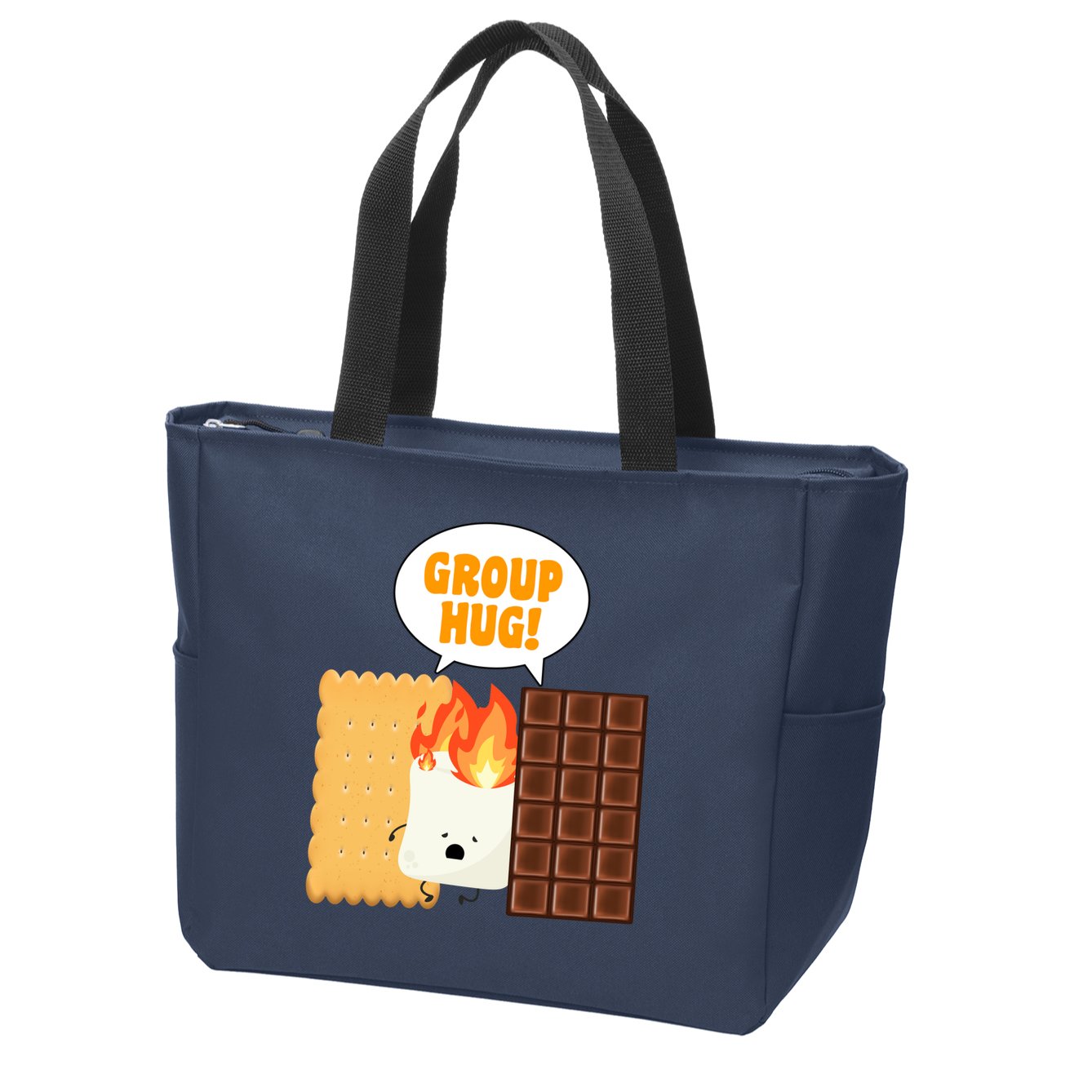S'mores Group Hug Zip Tote Bag