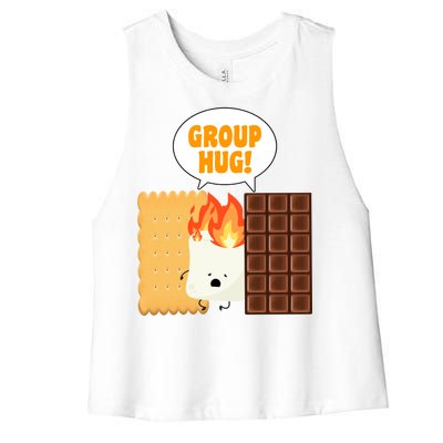 S'mores Group Hug Women's Racerback Cropped Tank