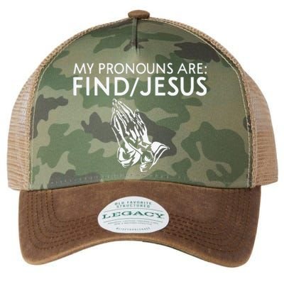 Shaneyyricch My Pronouns Are Find Jesus Legacy Tie Dye Trucker Hat