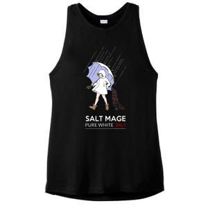 Salt Mage Pure White Salt Ladies PosiCharge Tri-Blend Wicking Tank