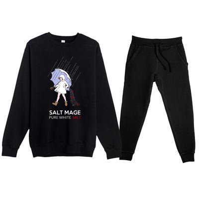 Salt Mage Pure White Salt Premium Crewneck Sweatsuit Set