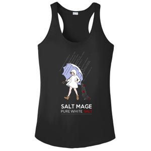 Salt Mage Pure White Salt Ladies PosiCharge Competitor Racerback Tank