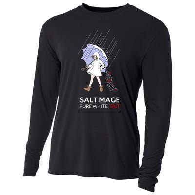 Salt Mage Pure White Salt Cooling Performance Long Sleeve Crew