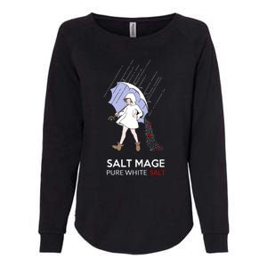 Salt Mage Pure White Salt Womens California Wash Sweatshirt