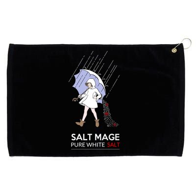 Salt Mage Pure White Salt Grommeted Golf Towel