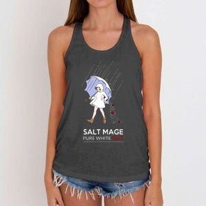 Salt Mage Pure White Salt Women's Knotted Racerback Tank