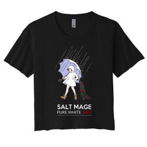 Salt Mage Pure White Salt Women's Crop Top Tee