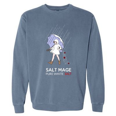 Salt Mage Pure White Salt Garment-Dyed Sweatshirt