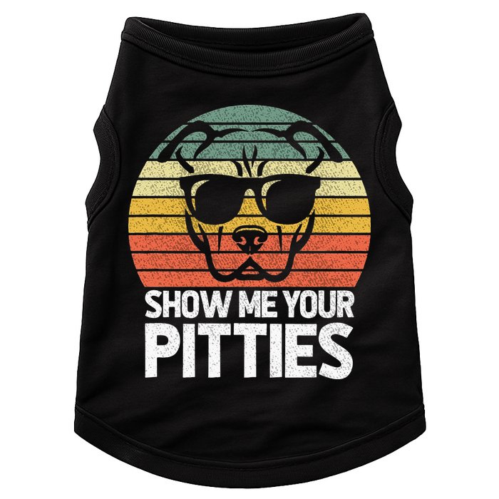 Show Me Pitties Retro Pitbull Pitty Dog Lover Owner Vintage Doggie Tank