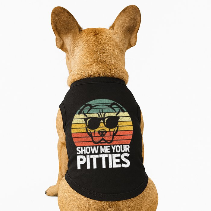 Show Me Pitties Retro Pitbull Pitty Dog Lover Owner Vintage Doggie Tank