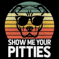 Show Me Pitties Retro Pitbull Pitty Dog Lover Owner Vintage Doggie Tank
