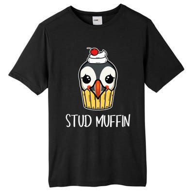 Stud Muffin Puffin Pun Best Pastries Birds Cute Gift Tall Fusion ChromaSoft Performance T-Shirt