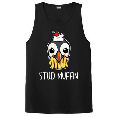 Stud Muffin Puffin Pun Best Pastries Birds Cute Gift PosiCharge Competitor Tank