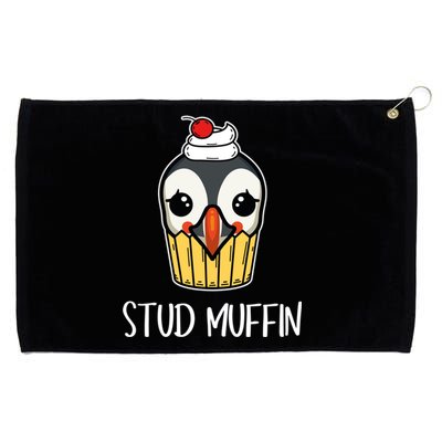 Stud Muffin Puffin Pun Best Pastries Birds Cute Gift Grommeted Golf Towel