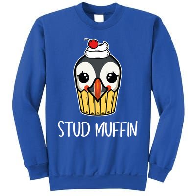 Stud Muffin Puffin Pun Best Pastries Birds Cute Gift Sweatshirt