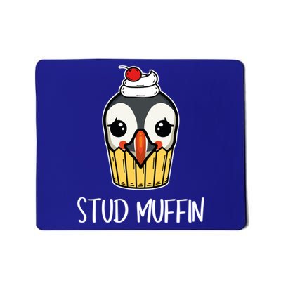 Stud Muffin Puffin Pun Best Pastries Birds Cute Gift Mousepad