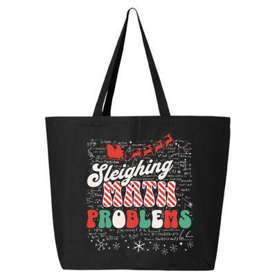 Sleighing Math Problems  Funny Christmas Math Teacher Santa  25L Jumbo Tote