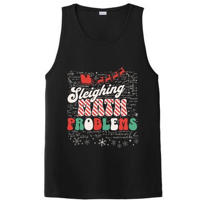 Sleighing Math Problems  Funny Christmas Math Teacher Santa  PosiCharge Competitor Tank