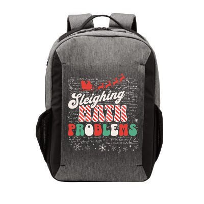 Sleighing Math Problems  Funny Christmas Math Teacher Santa  Vector Backpack