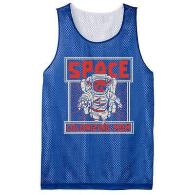 Space Mom Planets Great Gift Solar System Galaxy Space Colonization Gift Mesh Reversible Basketball Jersey Tank