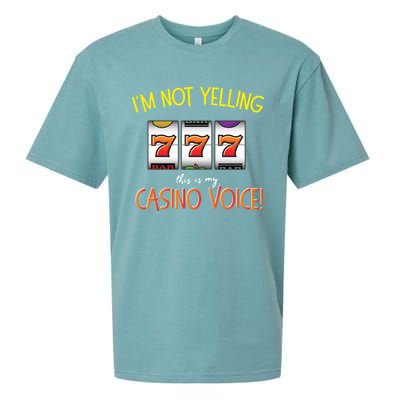 Slot Machine Player Funny Saying Quote Casino Graphic Sueded Cloud Jersey T-Shirt