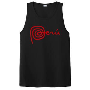 Shirts Marca Peru Peruvian Escudo Coat Of Arms Men Women PosiCharge Competitor Tank