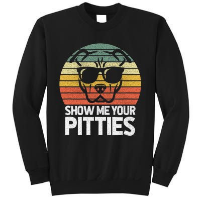 Show Me Pitties Retro Pitbull Pitty Dog Lover Owner Vintage Sweatshirt