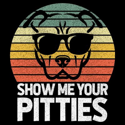 Show Me Pitties Retro Pitbull Pitty Dog Lover Owner Vintage T-Shirt