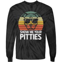 Show Me Pitties Retro Pitbull Pitty Dog Lover Owner Vintage Tie-Dye Long Sleeve Shirt