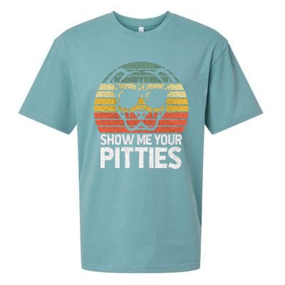 Show Me Pitties Retro Pitbull Pitty Dog Lover Owner Vintage Sueded Cloud Jersey T-Shirt