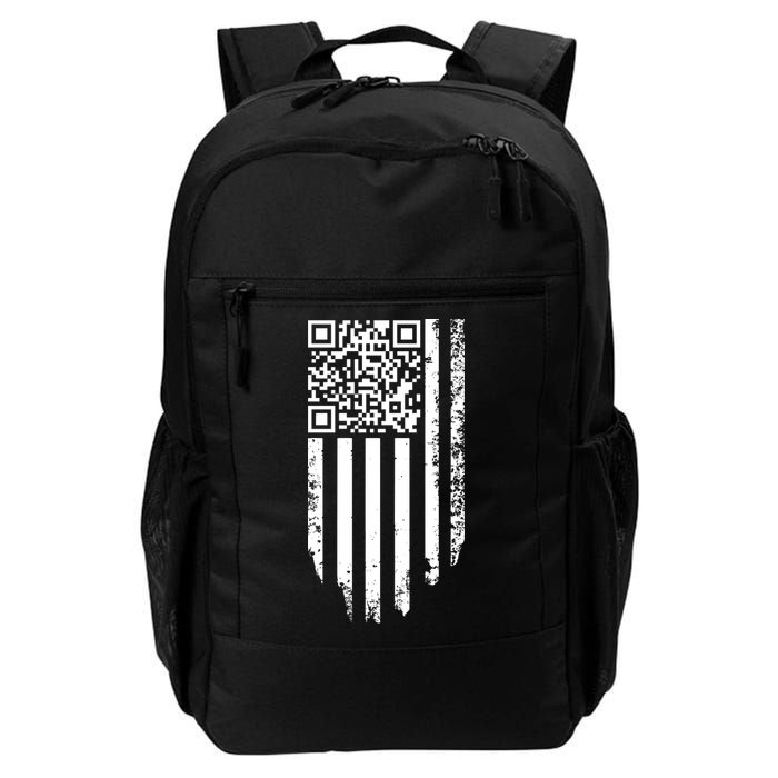 Scan Me President Trump Dancing Code American Flag Backpack
