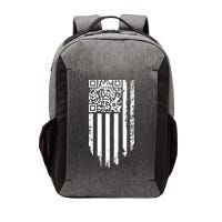 Scan Me President Trump Dancing Code American Flag Vector Backpack