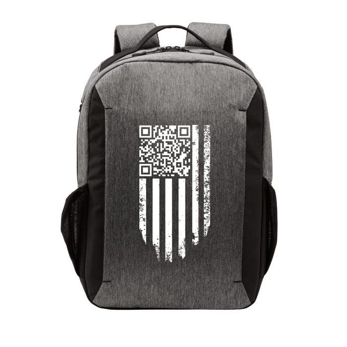 Scan Me President Trump Dancing Code American Flag Vector Backpack